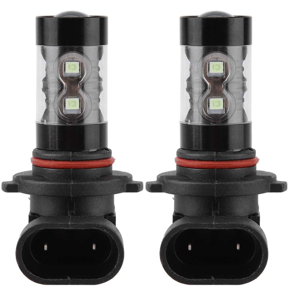 2 Led-lampen 9005 Hb4 8000k Gletscherblau 50w Für Nebelscheinwerfer Und Autoscheinwerfer