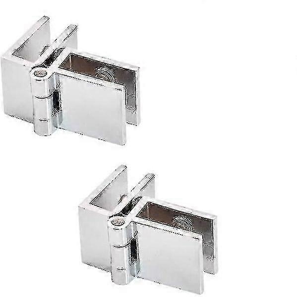 Scharniere Aus Zinklegierung Für 5–7 Mm Glastüren, 90° Verstellbarer Winkel, Kein Bohren Erforderlich, 2er-set, Einfache Montage, Stabiler Drehpunkt Für Verglasung