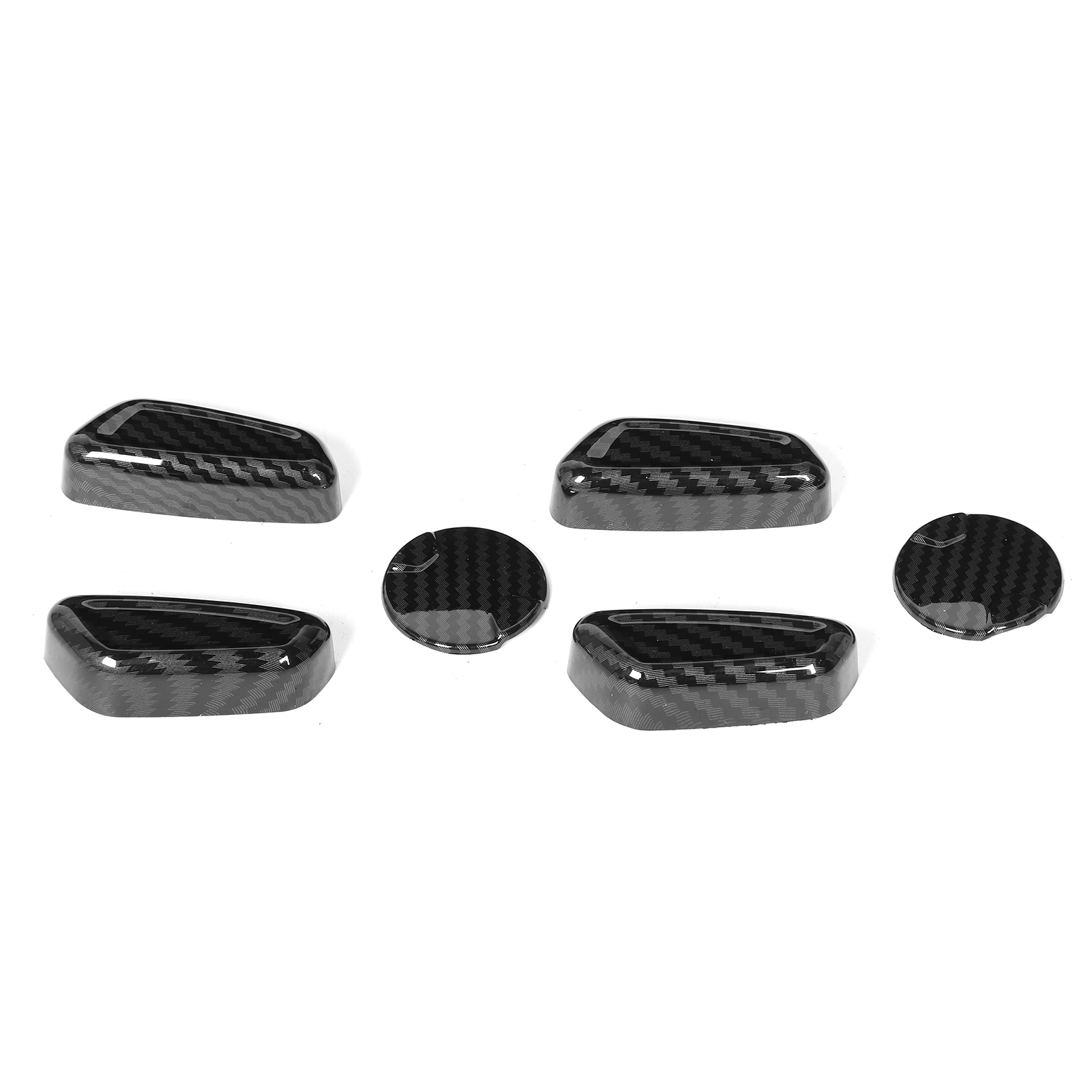 6-teiliges Set Sitzverstellknopf-abdeckungen In Carbon-optik Für Ford F-150 2015-2020