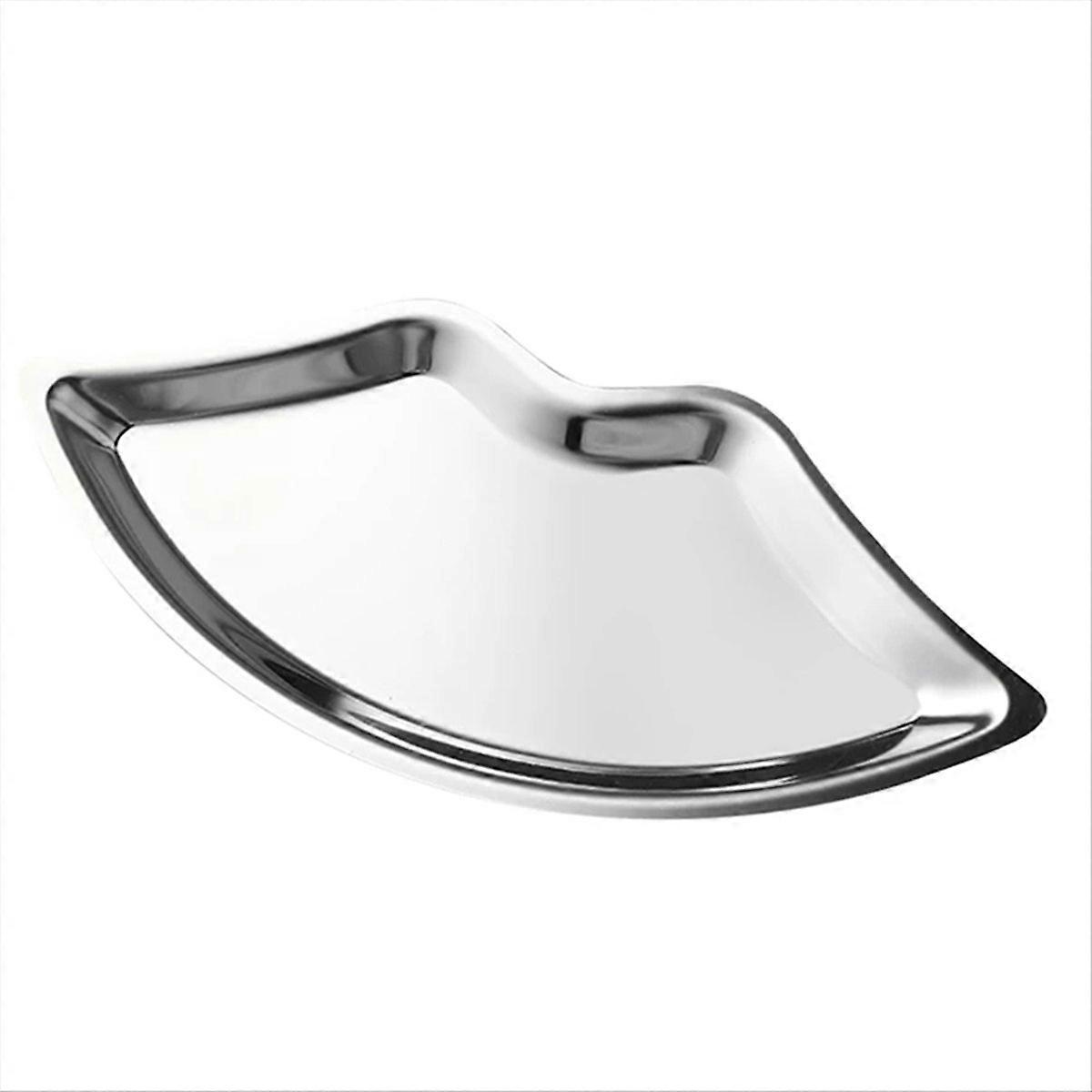 Kosmetiktablett Aus Edelstahl In Lippenform, Präsentationsständer Für Schmuck Und Make-up-accessoires Fürs Badezimmer, Elegante Metalldekoration.