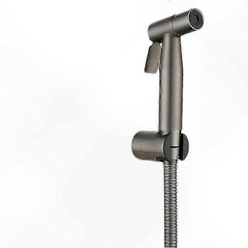 Bidet-duschset In Gebürstetem Grau Mit Shattaf-brausekopf Aus Messing Und Kupferventil Gd12