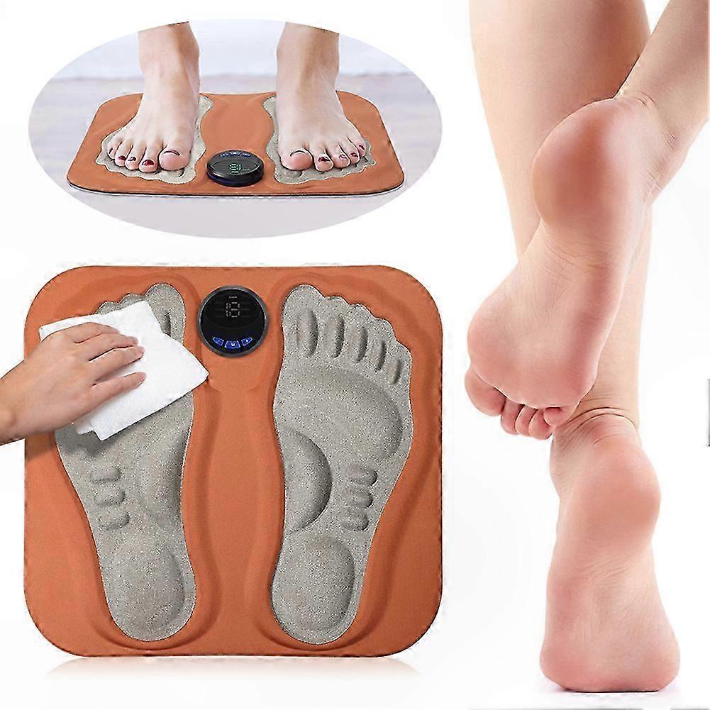 Regeneratives 3d-ems-fußmassagegerät, 15 Intensitätsstufen Und 6 Modi, Zur Linderung Von Fuß- Und Beinschmerzen, Elektrisches Impulstherapiegerät Zur Muskelentspannung Für Zu Hause.