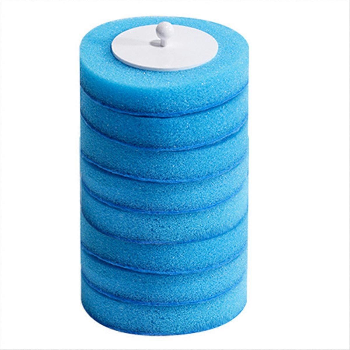 48 Wiederaufladbare Bürstenköpfe Für Die Toilettenreinigung, Blaue Schaumstoffpads, Gründliche Reinigung Auch Schwer Zugänglicher Stellen, Einweg-ersatzbürsten, 48er-packung, Hygienelösung