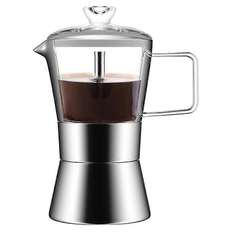 Italienische Mokkakanne, Induktionsgeeignet, 240 Ml, Espressokanne Für Induktionskochfelder, Aluminiumkanne, Traditionelle Kaffeemaschine
