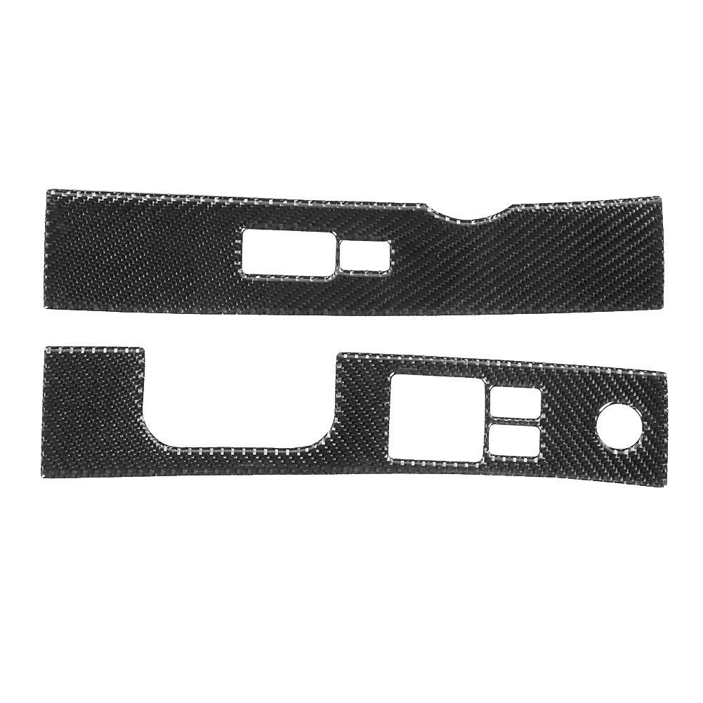 2 Fensterheberschalterblenden Aus Kohlefaser, Kompatibel Mit Nissan 350z 2006-2009