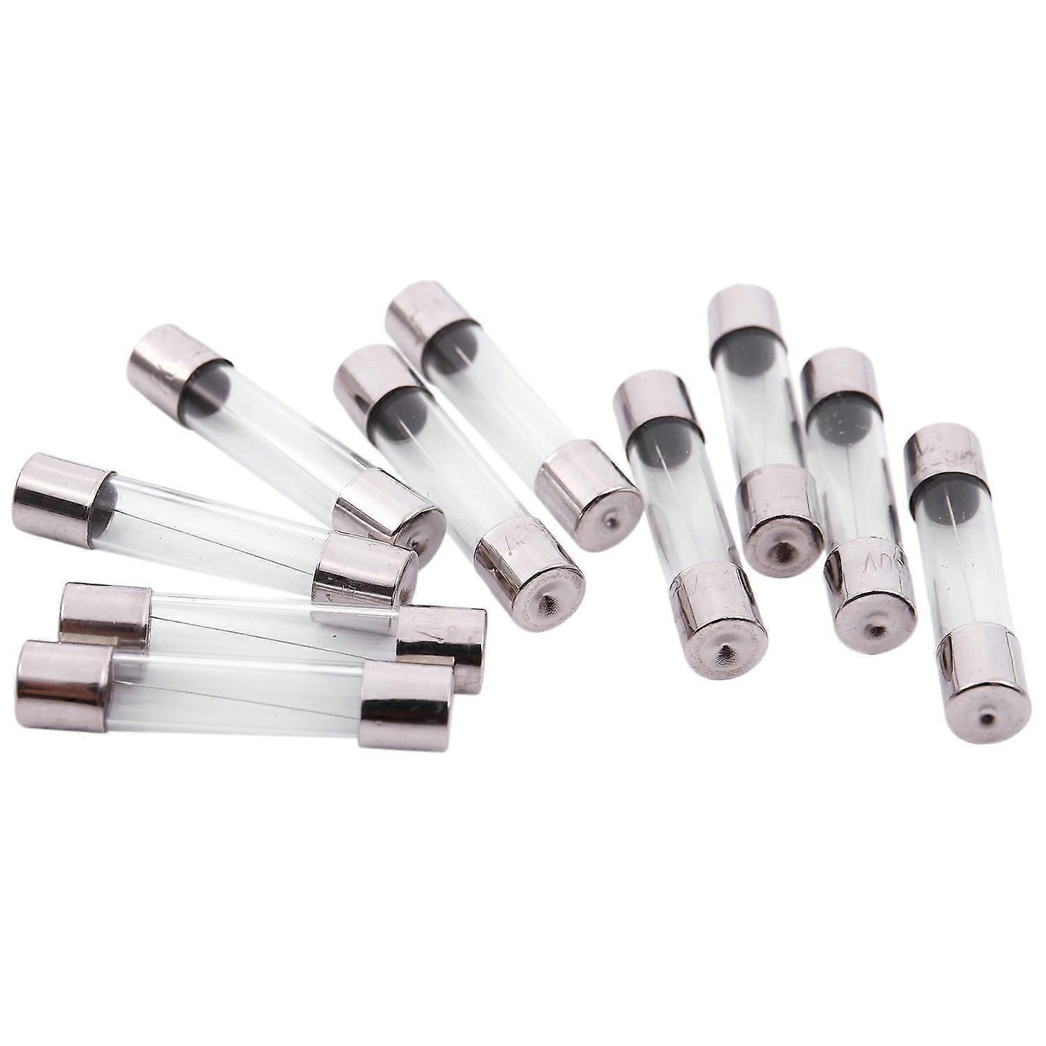 10 Flinke Glassicherungen 6x30mm 250v 3a - Ersatzröhrenpackung Für Elektrischen Schutz
