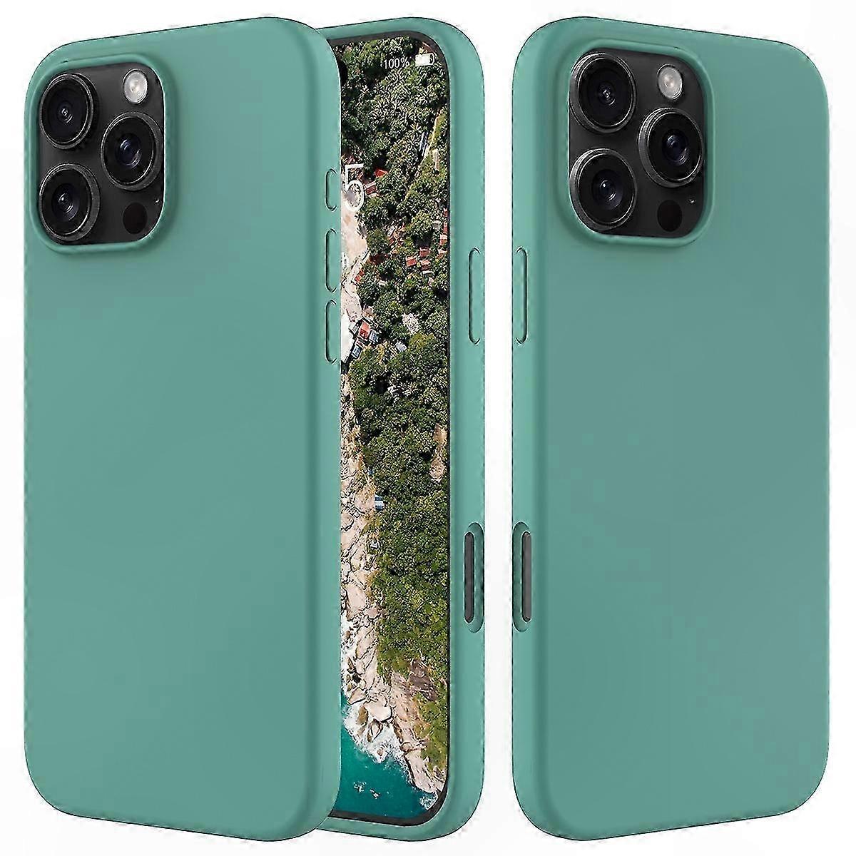 Iphone 16 Pro Silikonhülle – Verstärkter Stoßschutz, Flüssige Innenbeschichtung, Schlanke Und Robuste Hülle