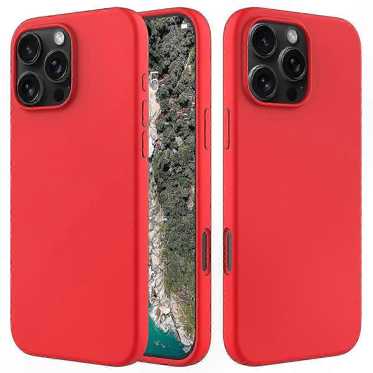 Weiche Silikonhülle Für Iphone 16 Pro, Verstärkter Stoßschutz, Flüssigkeitsbeschichtete Innenseite, Schlanke Und Robuste Hülle, Kompatibel Mit Iphone 16 Pro
