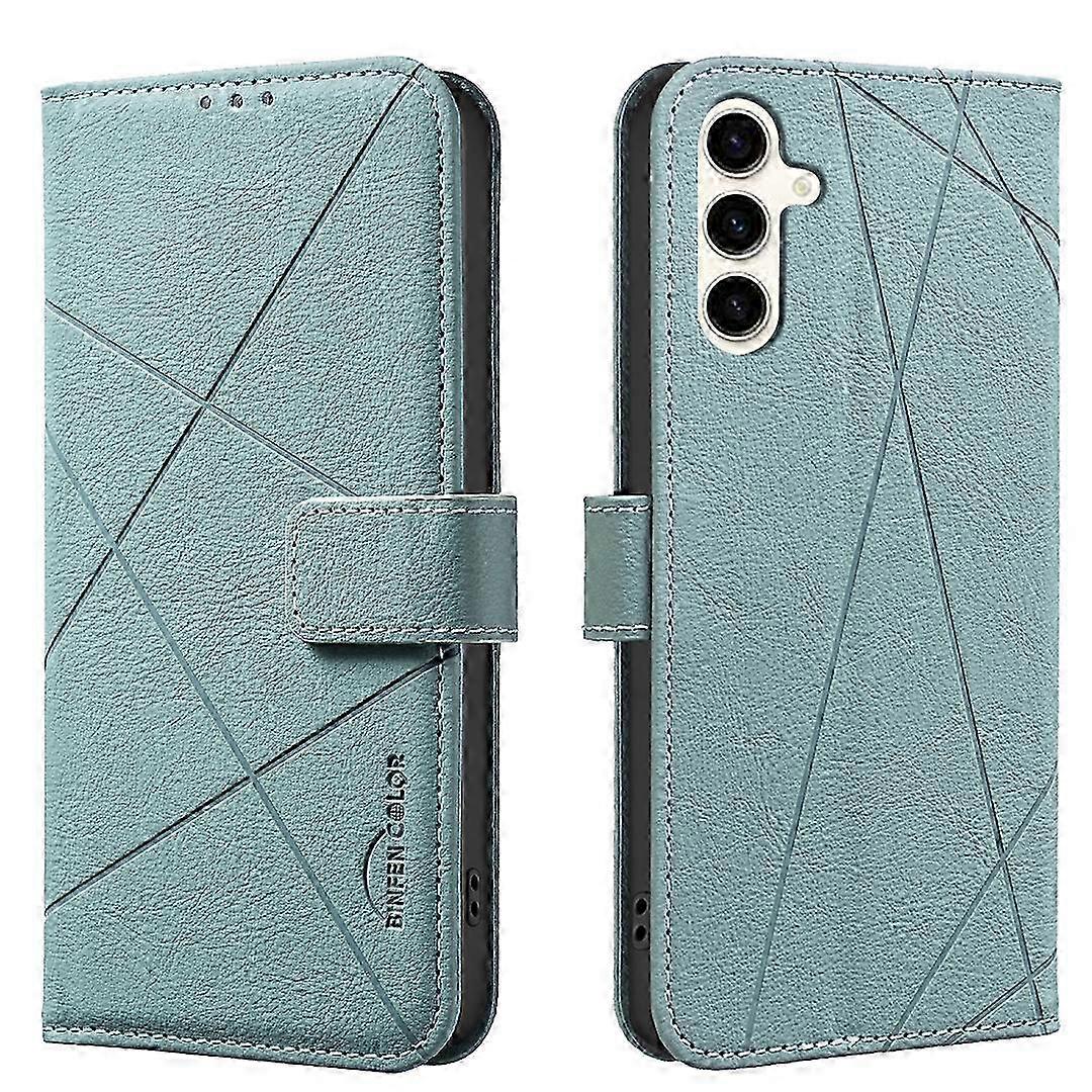 Lederhülle Für Galaxy S24 Und S25 Mit Rfid-schutzhülle – Geometrische Schutzhülle Bf35
