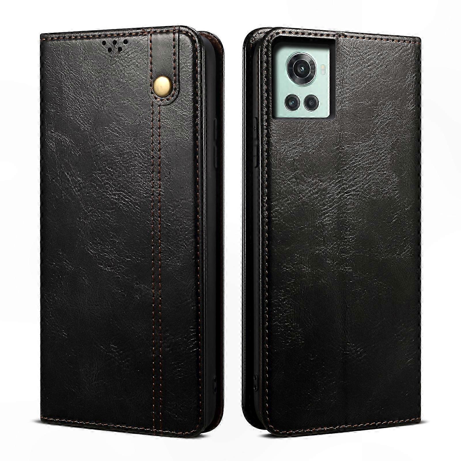 Echtlederhülle Aus Gewachstem Crazy Horse-leder Für 10r- Und Ace-handys, Robuster Und Eleganter Schutz, Geölte Oberfläche, Passgenaue Hülle, Langlebiges Zubehör.