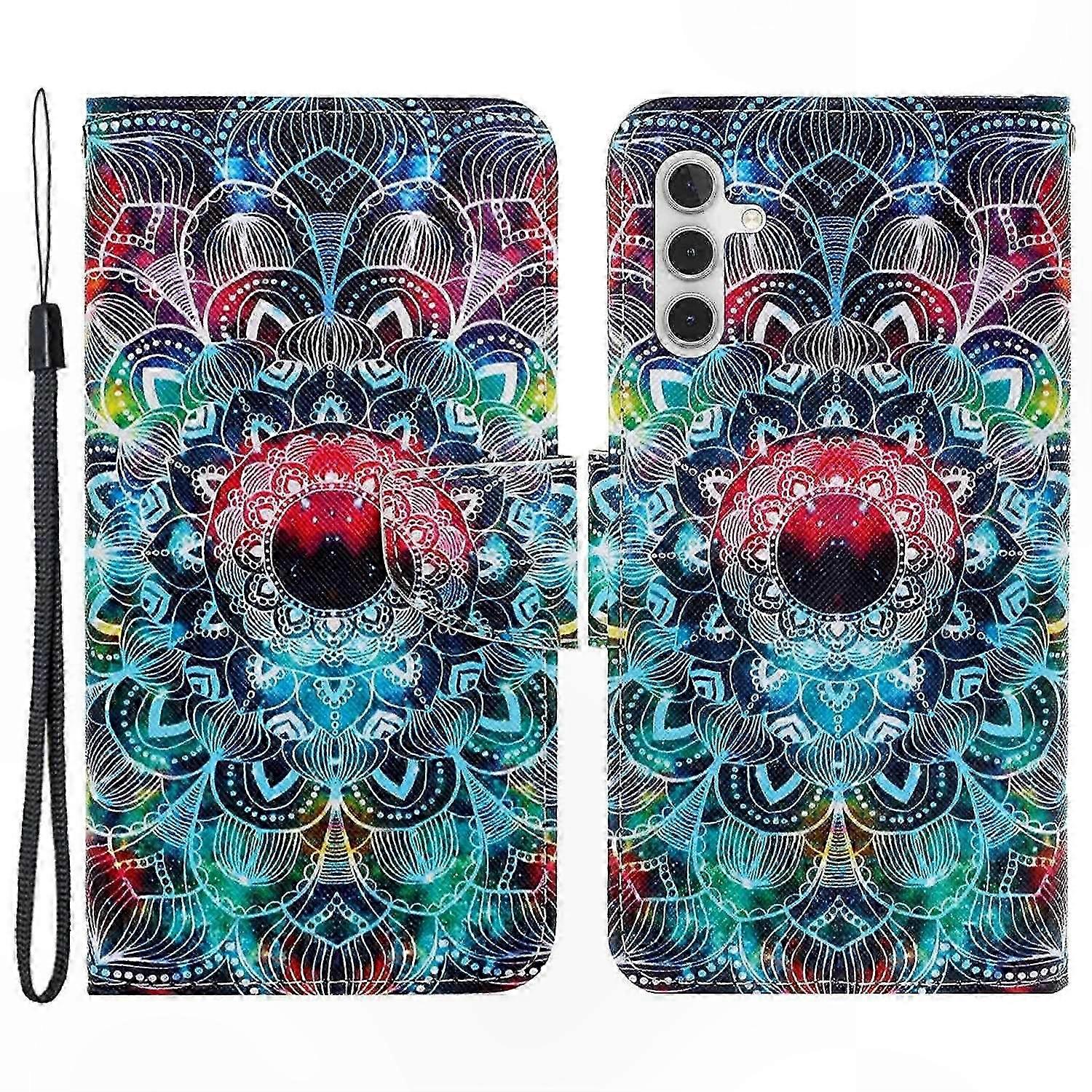 Strukturierte Pu-lederhülle Mit Handschlaufe Für 5g-smartphones – Schutzhülle Aus Leder, Genarbte Oberfläche, Robuster Schutz