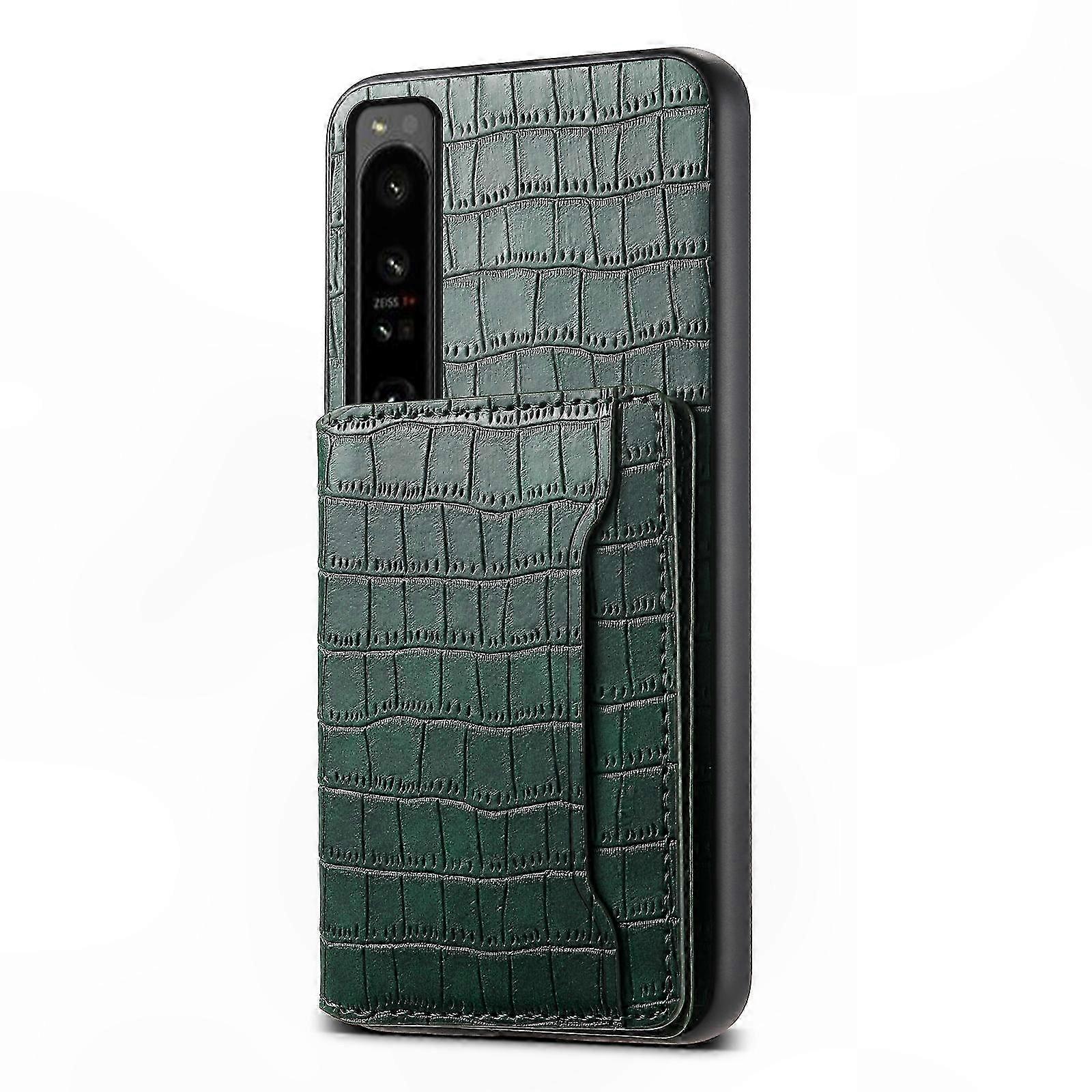 Strukturierte Handyhülle Mit Brieftaschenfunktion, Vollständiger Stoßschutz, Harte Und Weiche Schale, Kartenfächer, Schlankes Und Leichtes Design, Kompatibel Mit Allen Modellen