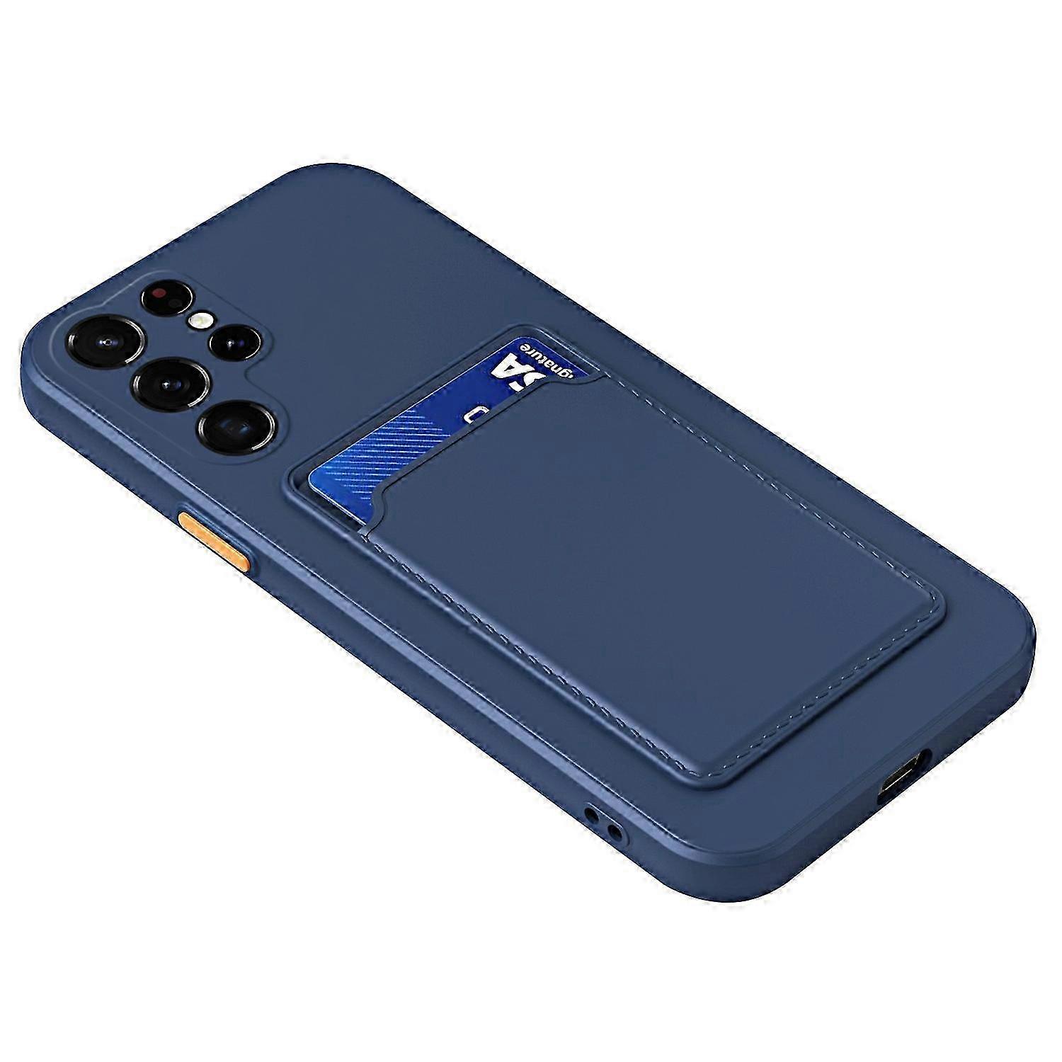 Galaxy S25 Ultra Hülle Mit Kartenfach – Weiche Und Schlanke Silikonhülle, Stoßfester Schutz Für Ihr Smartphone, Praktische Hülle Mit Kartenfach, Schlankes Und Robustes Design