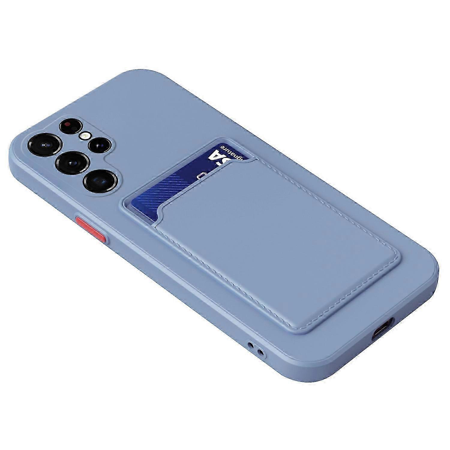 Galaxy S25 Ultra Hülle Mit Kartenhalter – Schlanke, Weiche Silikonhülle, Robuster Smartphone-schutz