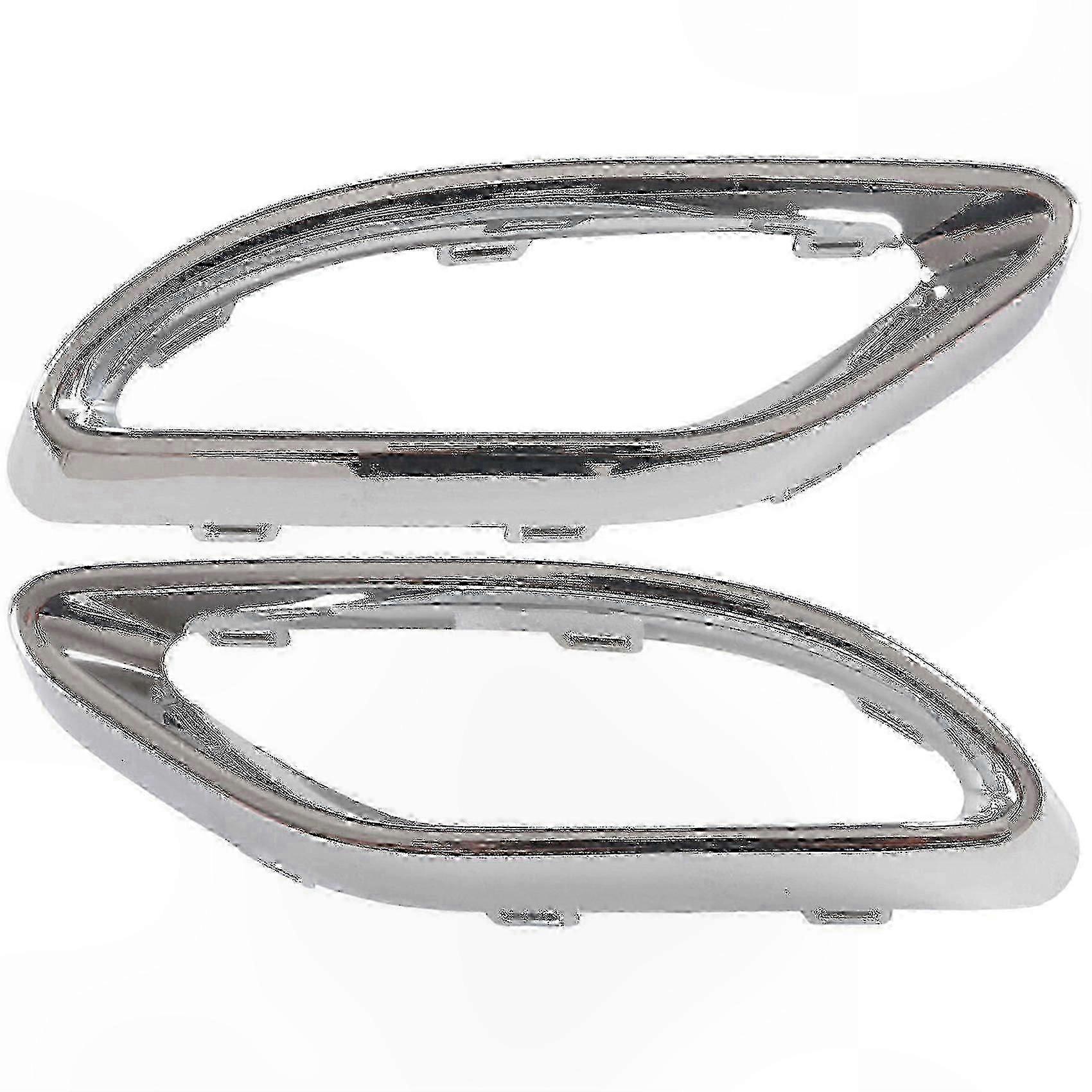 Auspuffblenden Hinten, Kompatibel Mit Mercedes A-klasse W177, E-klasse W238, C-klasse W205 - Art.-nr. 2058852221, 2058852321 - Chrom-abschlussblenden Für Auspuffrohre.