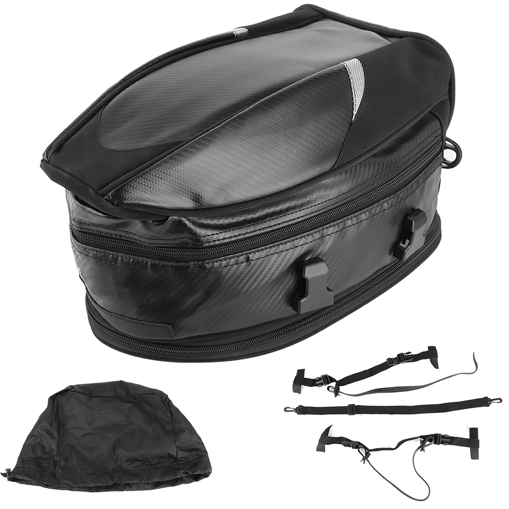 Wasserdichte 18,5-liter-motorrad-hecktasche Für Helm Und Gepäck, Sitzbankaufbewahrung