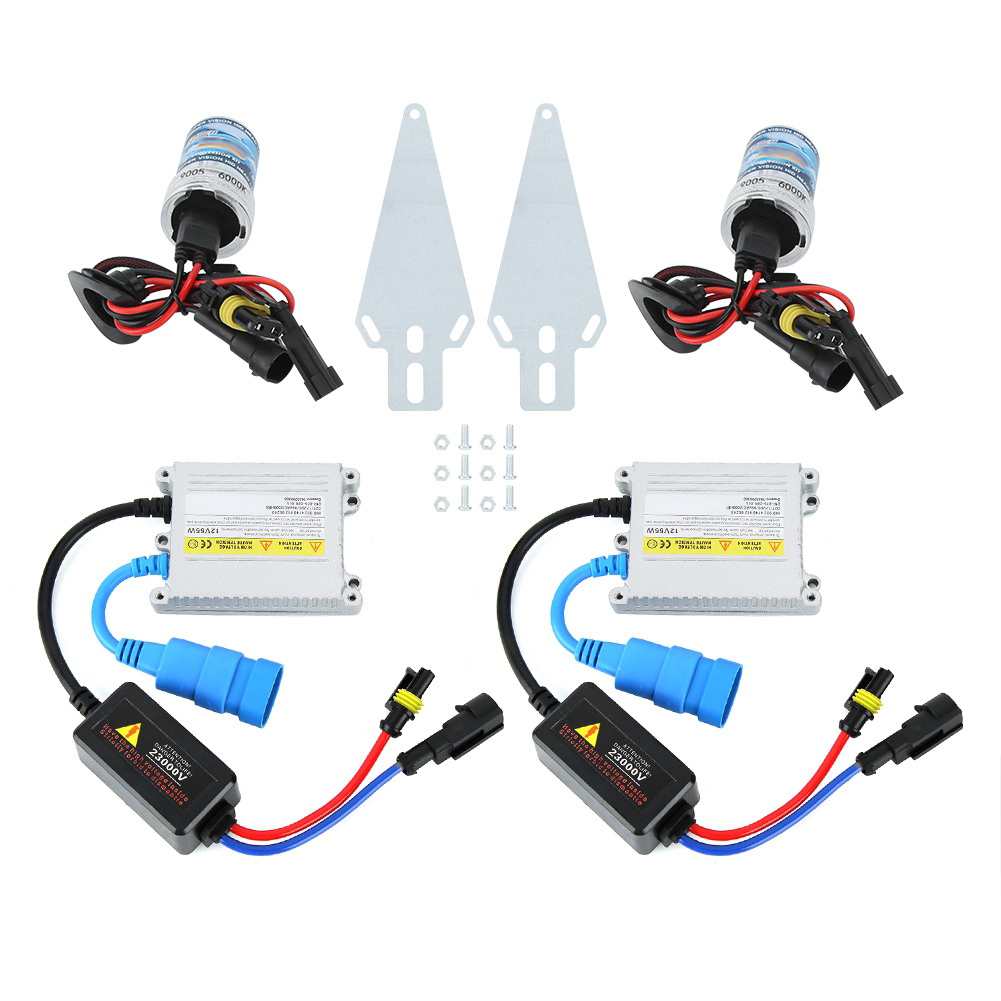 12v 55w 6000k Xenon-scheinwerfer Mit Ultradünnem Silbernen Vorschaltgerät 9005 Für Pkw