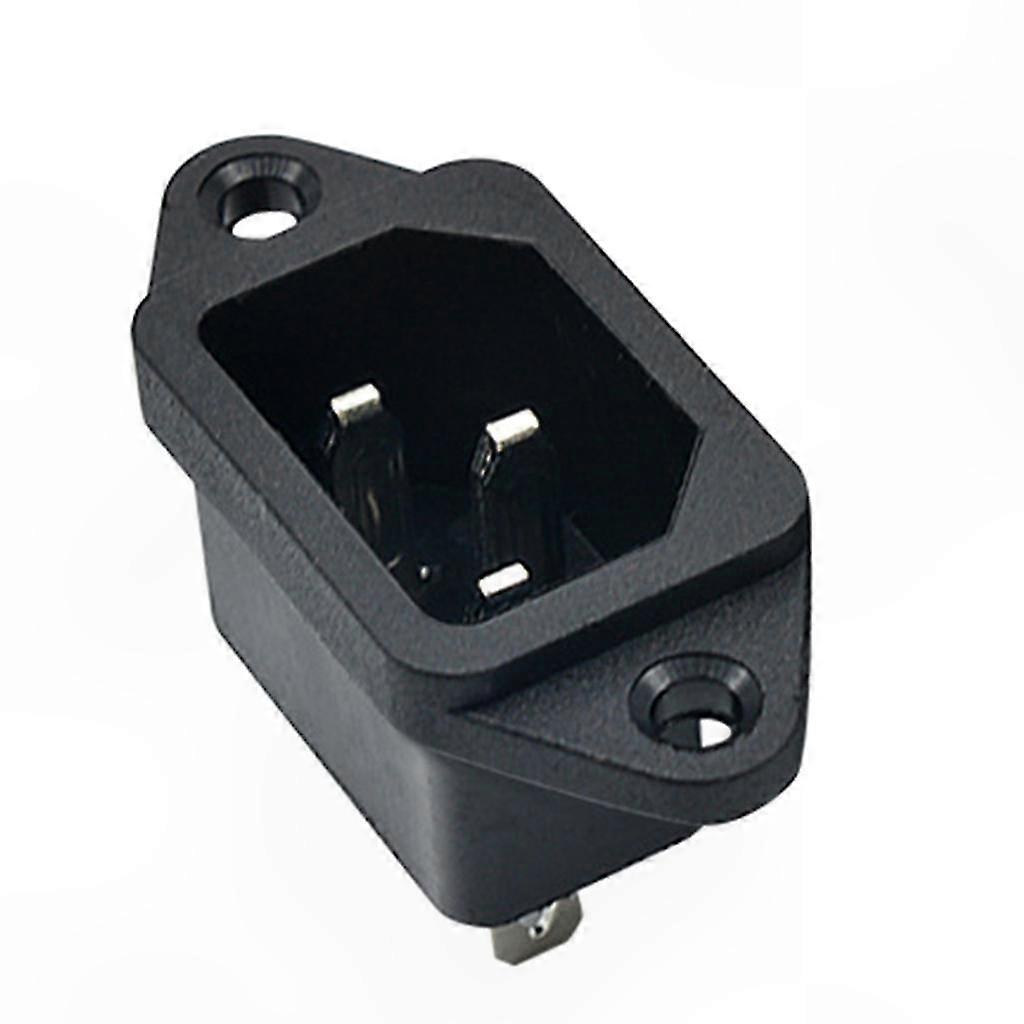 Iec320 C14 Eingangsanschluss, 3-poliger Stecker, 250 V Ac 10 A, Netzkabel (weiblich), Netzteil, Industriestecker, Einbauversion, 10 Stück.