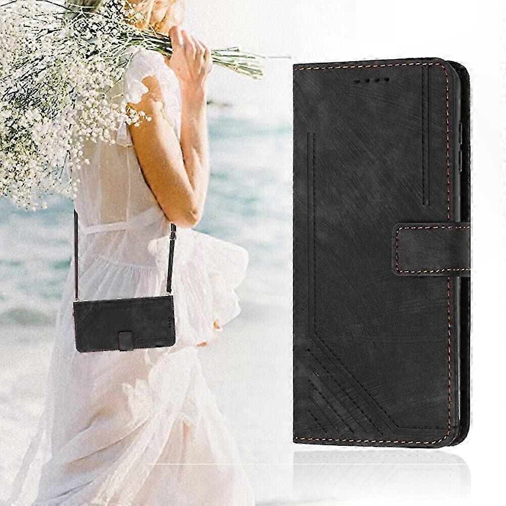 Abnehmbare Magnetische Hülle Mit Schultergurt Für Oppo Reno 8 5g, Kartenhalter, Kunstlederhülle, Robuster Schutz, Praktisches Accessoire, Elegantes Und Leichtes Design.