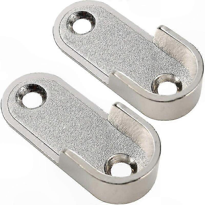 Verstärkte Kleiderstangenhalterung, Wandmontageset Für Stangenende, 2er-set, Robust Und Zuverlässig.