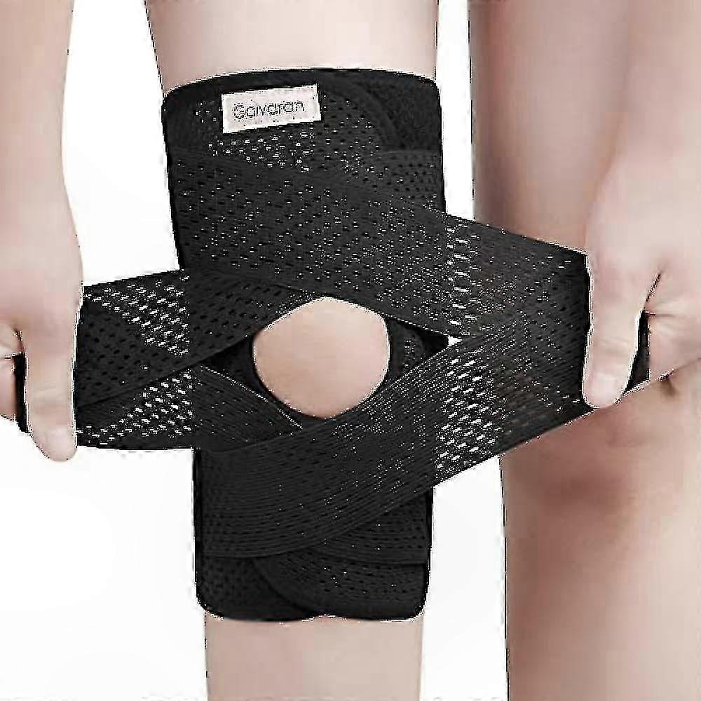 Verstellbare Knieorthese Mit Seitlichen Stabilisatoren Zur Unterstützung Bei Meniskusriss, Kreuzbandriss, Außenbandriss, Arthrose, Atmungsaktive Rehabilitationshilfe