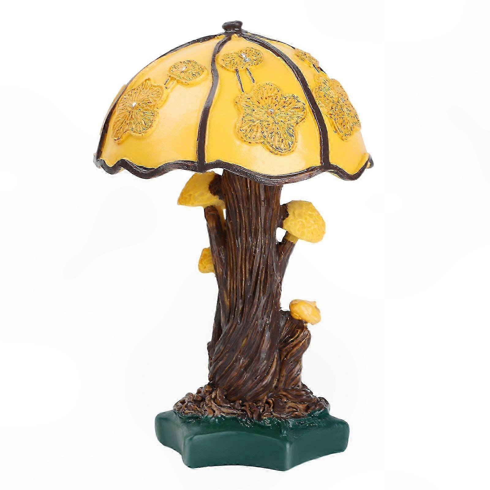 Dekorative Pilz-tischleuchte Mit Blume Und Schnecke, Ideal Für Schreibtisch Oder Nachttisch, Originelles Design