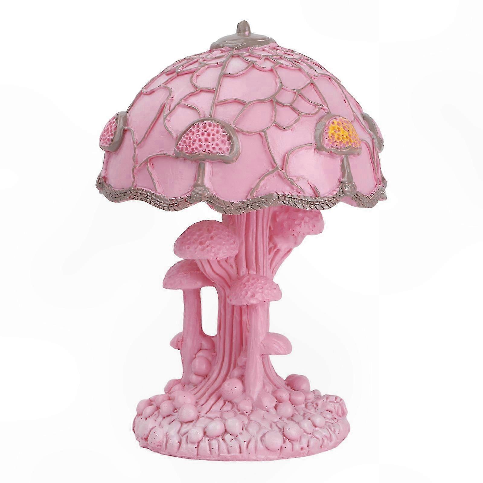 Dekorative Pilz-tischlampe Mit Blume Und Schnecke, Nachtlicht Für Schreibtisch Oder Nachttisch, Originelles Design, Sanftes Licht, Einzigartiges Modell.