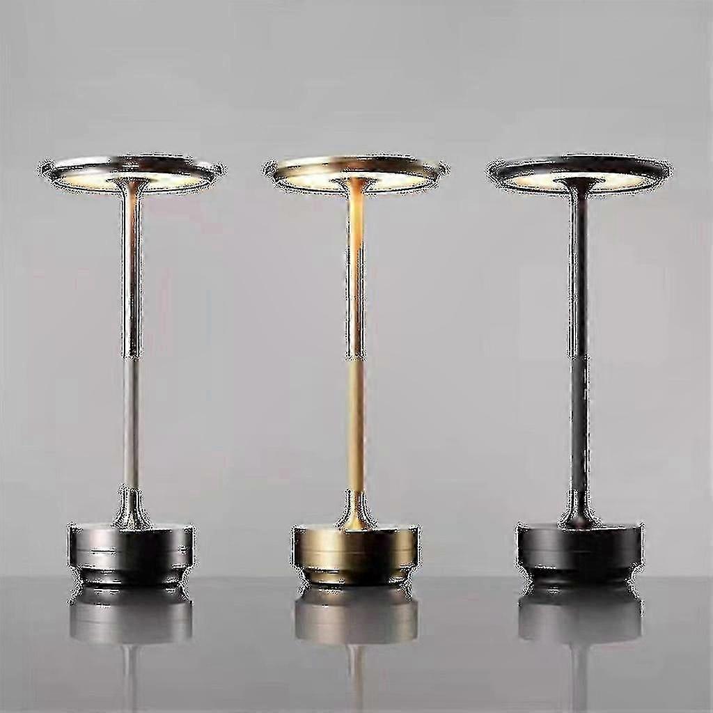 Kabellose Tischleuchte Mit Einstellbarer Helligkeit, Wasserdichtes Metallgehäuse, Usb-aufladbar, Tragbare Beleuchtungslösung, 1-teiliges Set