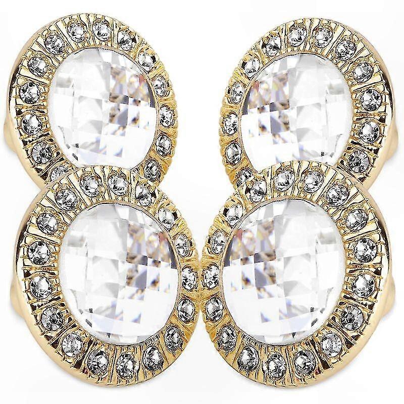 Runde Kristallmöbelgriffe (30 Mm), 4er-set Goldene Türknöpfe Für Küchenschubladen Und -schränke, Glänzende Oberfläche
