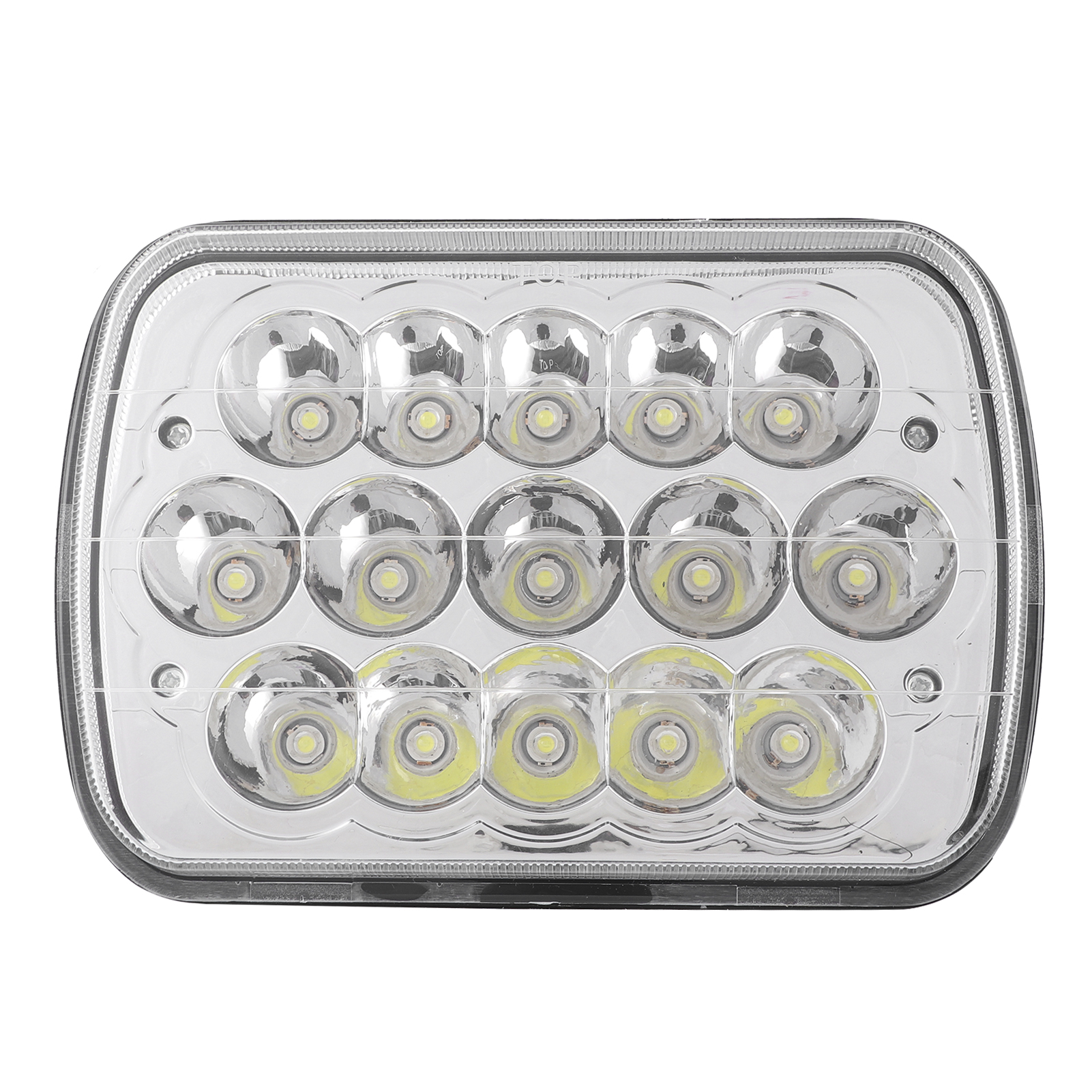 7-in-1 Universal-arbeitsleuchte Mit 15 Leds, 45 W, 6500 K, Wasserdicht Für Lkw, Atvs, Utvs Und Suvs – Quadratische Fahrleuchte