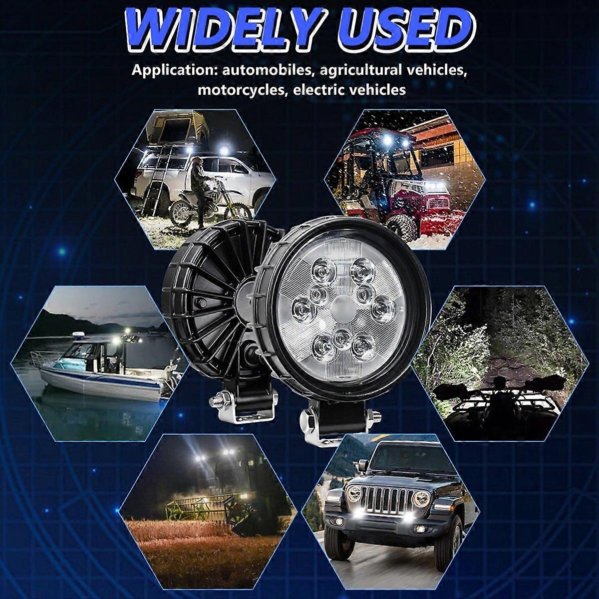 160-w-rundscheinwerfer Mit Led Für Pkw, Lkw, Geländewagen, Atvs Und Suvs – Leistungsstarke Offroad-beleuchtung