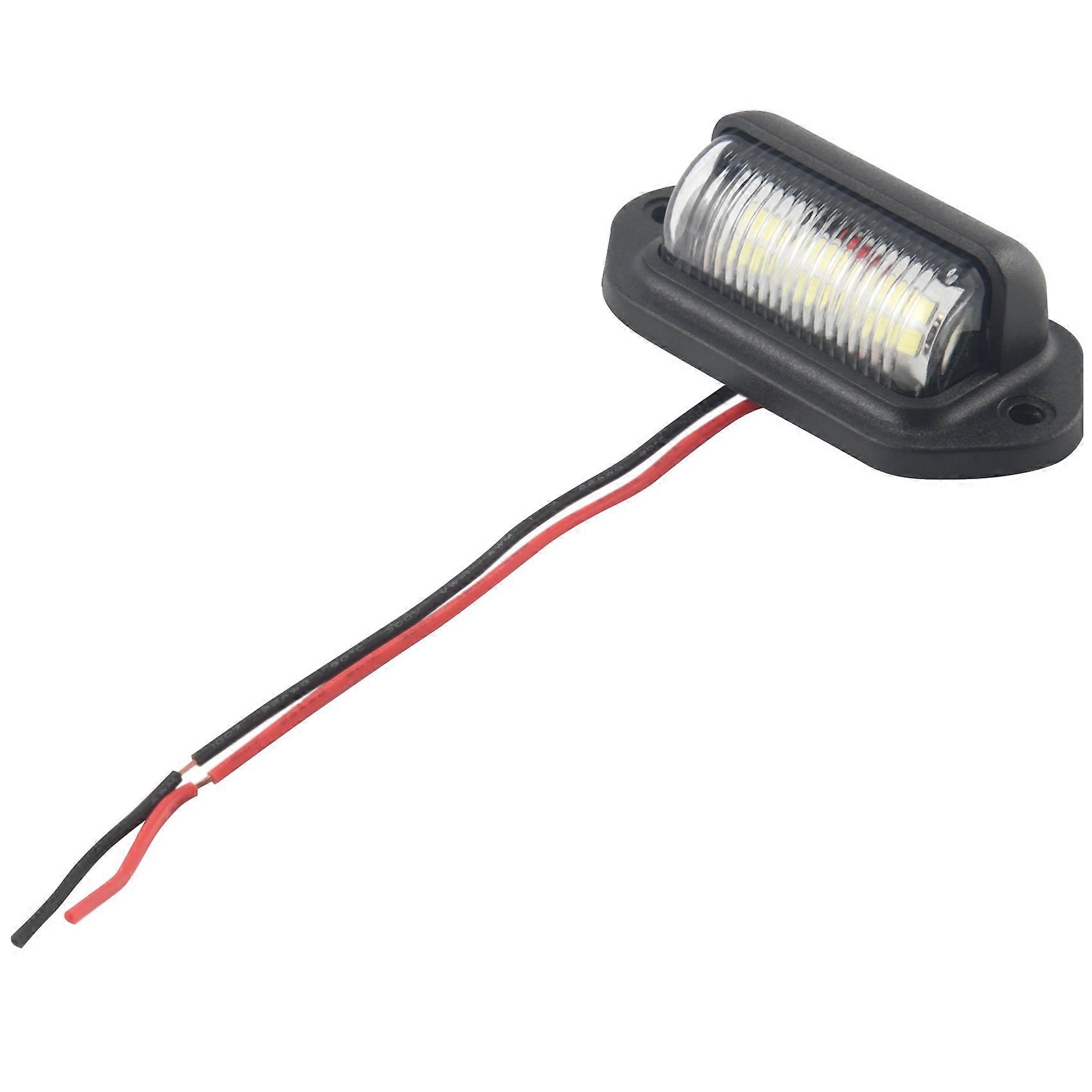 2 X 12v Led-kennzeichenleuchten Für Auto, Boot Und Motorrad – Set Mit 2 Kennzeichenleuchten