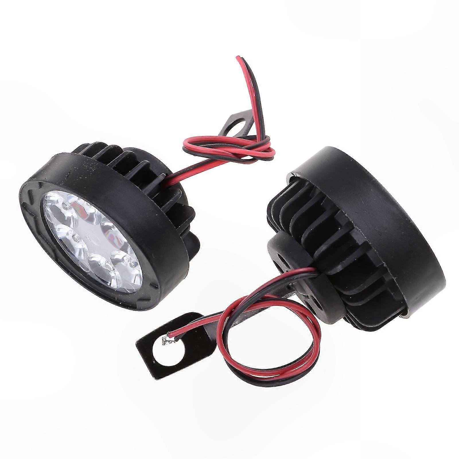 Helleres 6-led-motorrad-zusatzscheinwerferset, Nebelscheinwerfer Vorne, Verbesserte Sichtbarkeit, Zusätzliche Beleuchtung Für Nachtfahrten, Paar Wasserdichter Scheinwerfer.