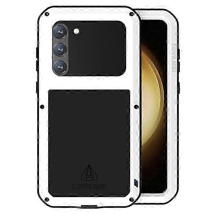 Love Mei Hülle Für Galaxy S23+: Verstärkter Schutz Durch Silikon Und Metall, Inklusive Gehärtetem Glas, Stoßfeste Hülle