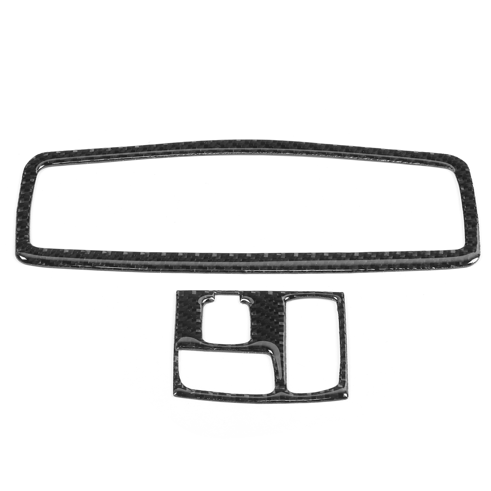 2 Zierteile Aus Kohlefaser Für Den Vorderen Dachhimmel, Kompatibel Mit Mitsubishi Lancer 2008-2016 Mit Schiebedach
