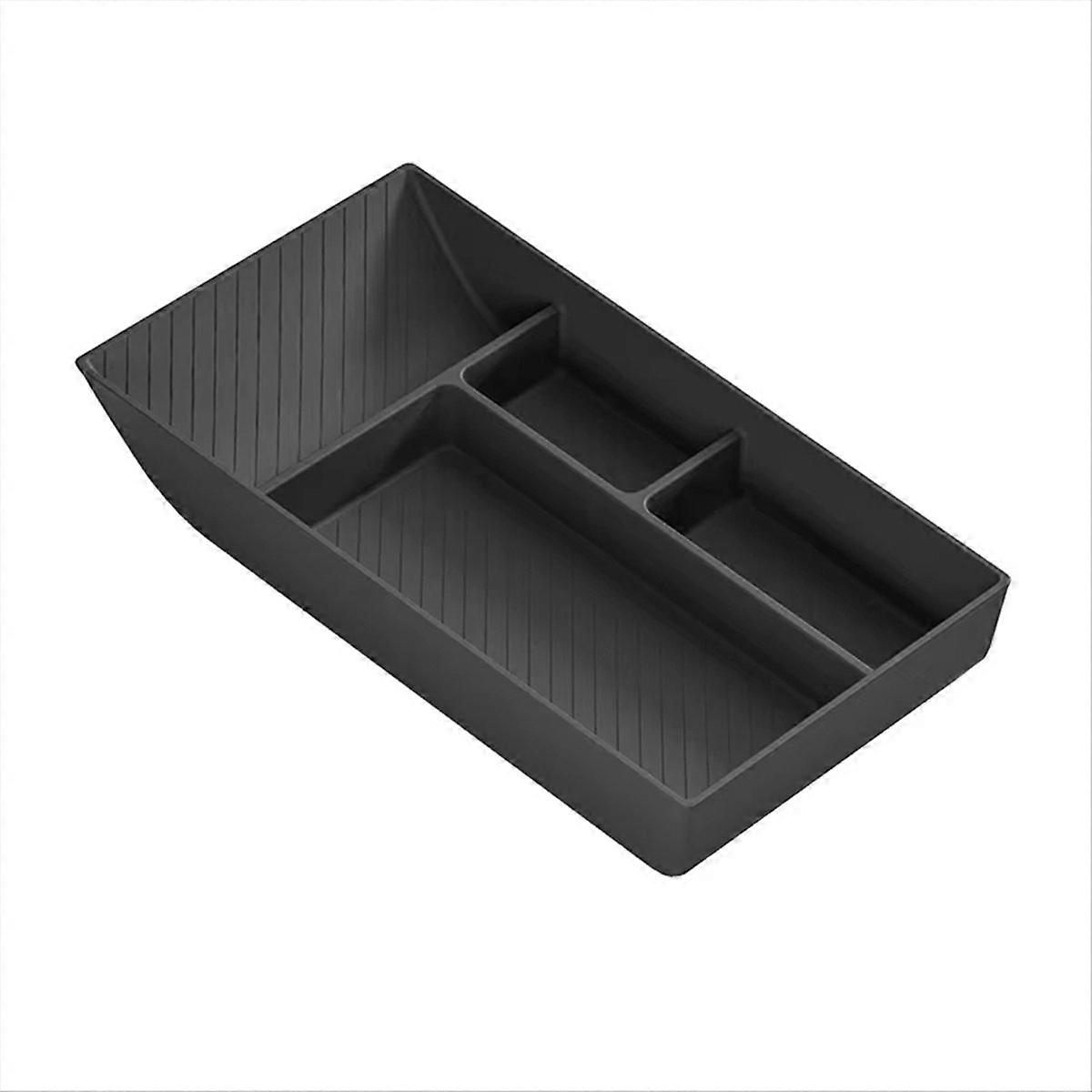 Untere Ablage In Der Mittelkonsole Für Tesla Model Y 2025 - Aufbewahrungsbox Mit Deckel, Kabinenorganizer, Autozubehör.