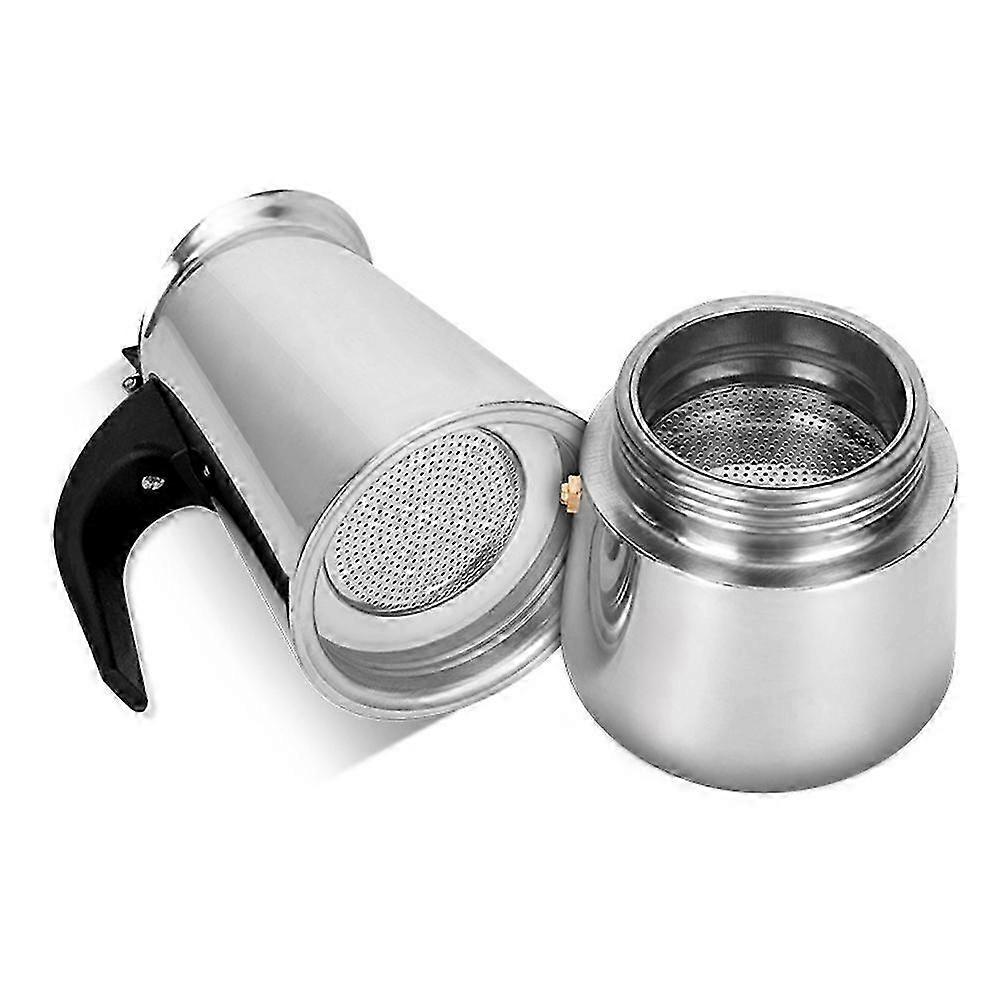 Italienische Moka-kaffeemaschine Aus Edelstahl, 2/4/6/9/12 Tassen – Espressomaschine Für Herdplatte, Perkolator & Kaffeemaschine