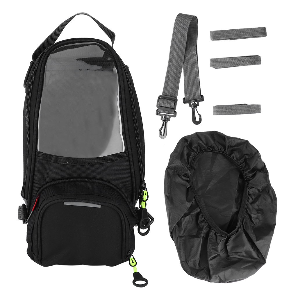 Wasserdichter Motorrad-tankrucksack, Große Lenkertasche Mit Sichtfenster, Magnetische Navigationstasche, Geräumige Rückenlehne.