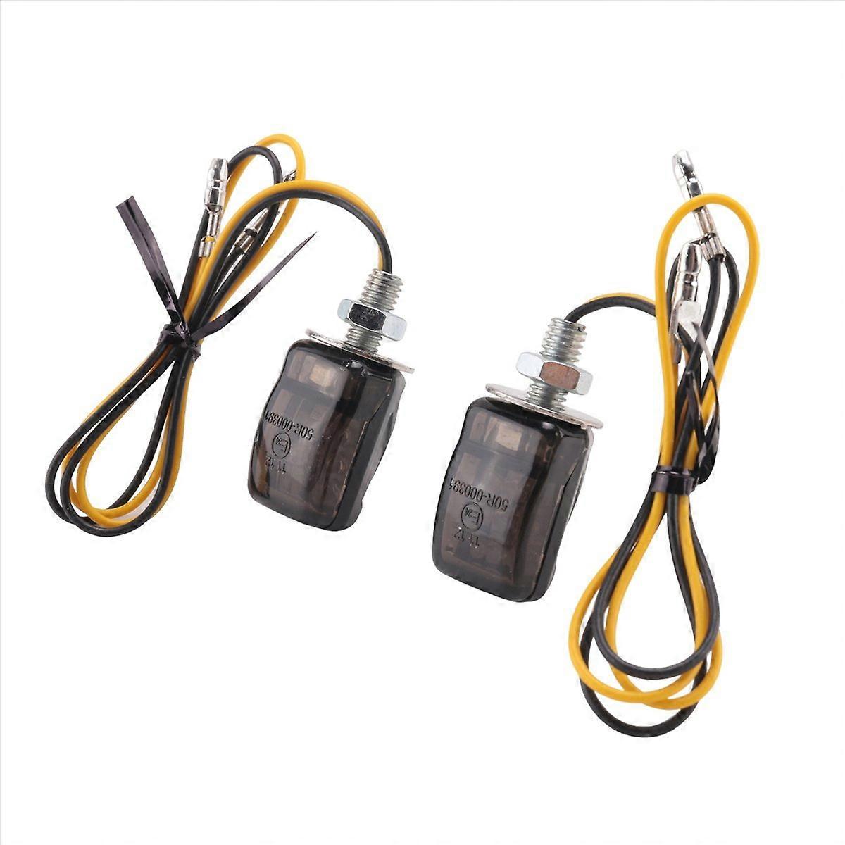 Mini-blinker, Schwarz, Für Motorräder Und Autos – Kompakte Richtungsanzeigen, Dezente Signalleuchten, 2er-set, Universelles Design