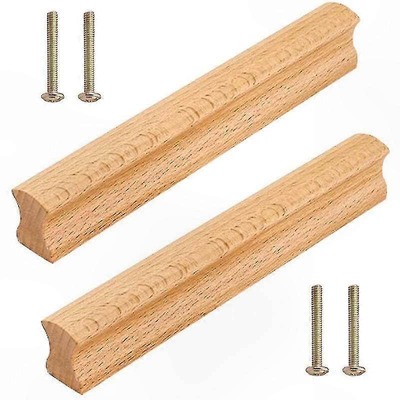 Paar 192 Mm Lange Holzgriffe Für Schubladen Mit Befestigungsschrauben Für Schränke Und Möbel