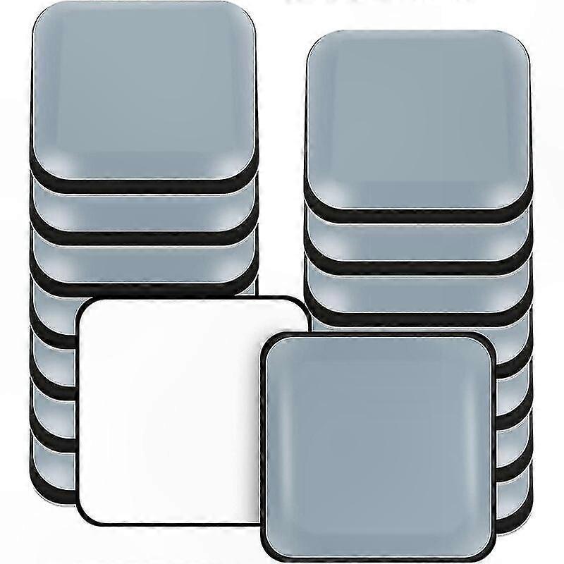 Selbstklebende Möbelgleiter, Set Mit 16 Quadratischen Ptfe-pads 25x25mm Für Glatte Böden Und Teppiche, Leichtes Gleiten.