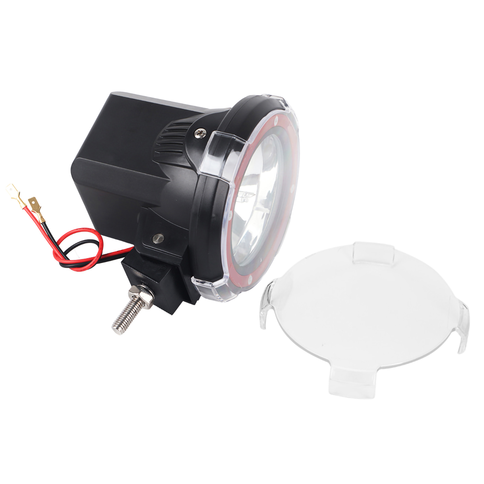 4-zoll-hid-angelscheinwerfer, Frontstoßstangen-dachprojektor, 12–24 V, 55 W, Roter Ring