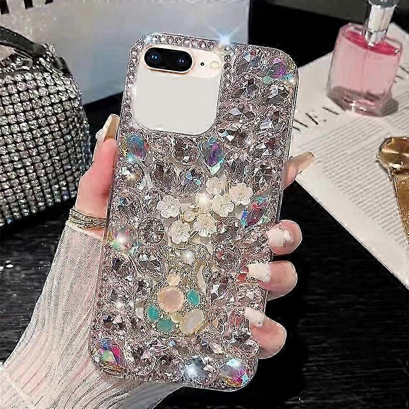 Handgefertigte, Mit Strasssteinen Besetzte Pc-handyhülle, Pflaumenblüten-design, Personalisierte Hartschale, Schlanker Und Eleganter Schutz Für Smartphones.