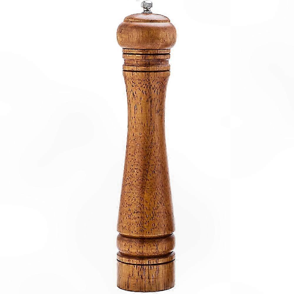 Verstellbare Pfeffer- Und Salzmühle Aus Holz Mit Keramikmahlwerk, 25 Cm Durchmesser, 2er-set