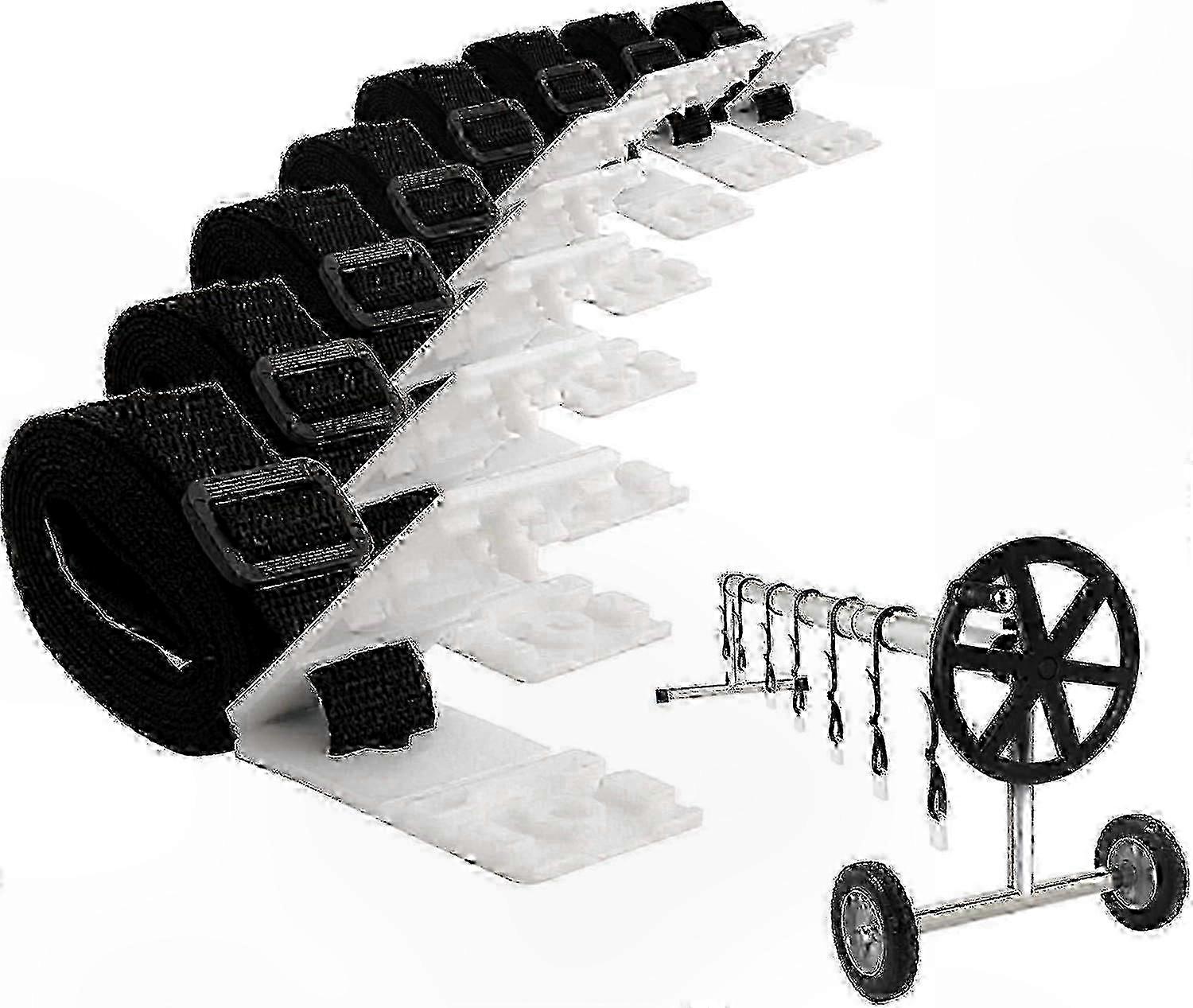 Schutzhülle Für Aufstellpools, Solarabdeckung 300-570 Cm, Uv-beständig, 2er-set, Ideal Für Sommer Und Winter.