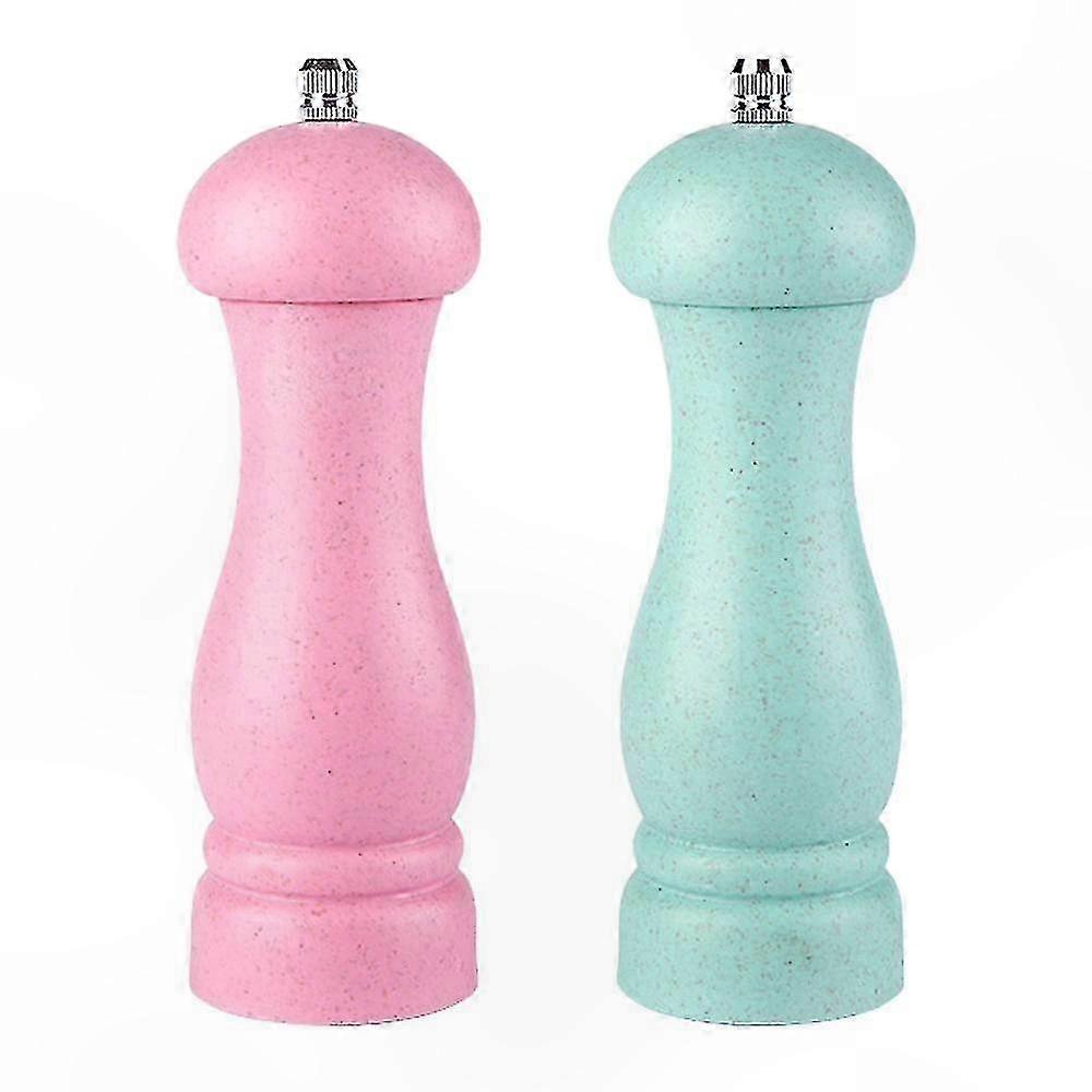 Salz- Und Pfeffermühle Aus Holz, Mahlgrad Einstellbar, 2er-set, Nachfüllbar, Praktisches Design Für Küche Und Tisch