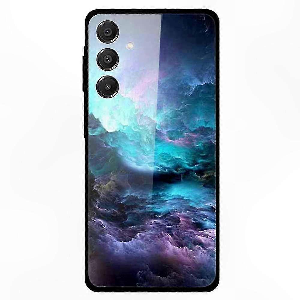 Schutzhülle Aus Gehärtetem Glas Mit Aufgedrucktem Muster Für Galaxy A16 5g/4g, Transparenter Und Robuster Rückseitenschutz, Schlanke Hülle Mit Grafikdesign, Kompatibel Mit Dem Modell Von 2024