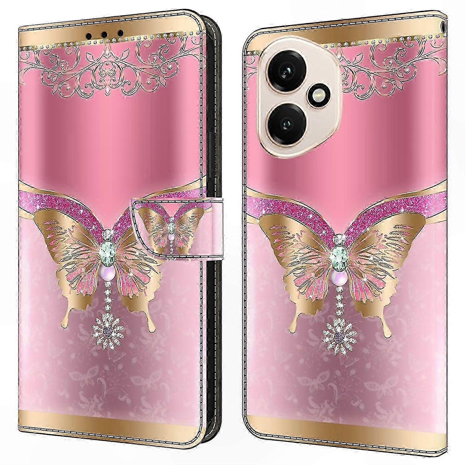 3d-geldbörsenhülle Aus Pu-leder Mit Handyhalterung Für Das Iphone 400 5g (globale Version), Gemusterte Hülle, Robuster Schutz Und Elegantes Design