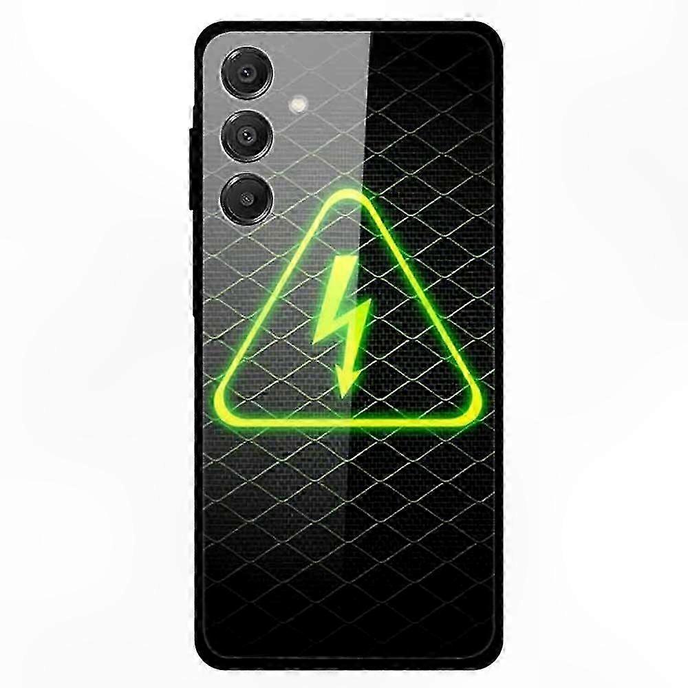 Schutzhülle Aus Gehärtetem Glas Mit Aufgedrucktem Muster Für Galaxy A16 5g/4g, Ultradünne Rückseite, Stoß- Und Kratzfest