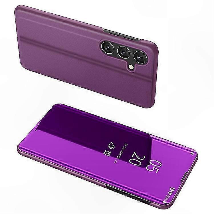 Galaxy S25 Lederhülle Mit Sichtfenster Und Standfunktion, Schützende Klapphülle, Premium-hülle Mit Integriertem Ständer, Elegantes Design Für Ihr Smartphone
